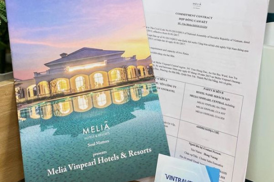 Vintravel ký commit với Melia Vinpearl Hotels & Resorts - Dự án lớn hot nhất miền Trung 2024