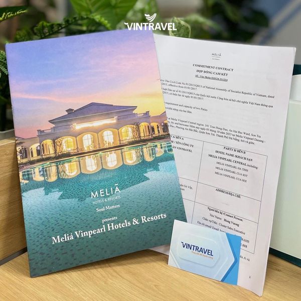Vintravel ký commit với Melia Vinpearl Hotels & Resorts - Dự án lớn hot nhất miền Trung 2024
